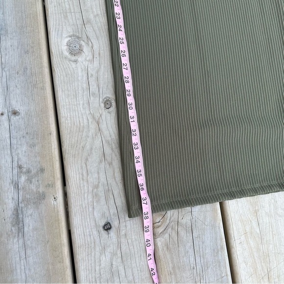 Topshop Dress Womens Bodycon Midi Textured Strappy Grunge Y2K Green 8 - Picture 11 of 13